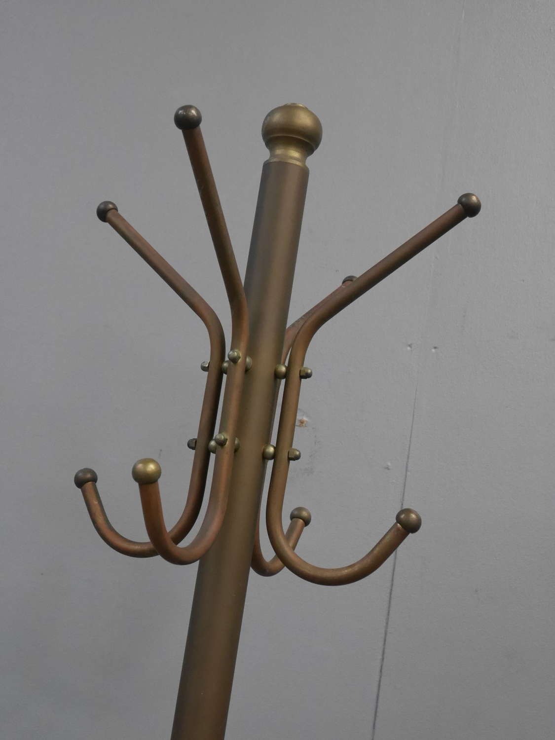 Modernist Brass Coat Stand