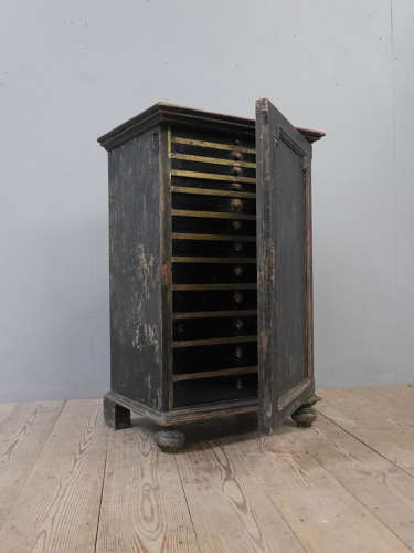 19th Century Ebonised Specimen Cabinet
