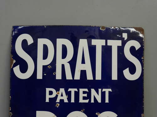 Large Spratts Dog Cakes Enamel Sign