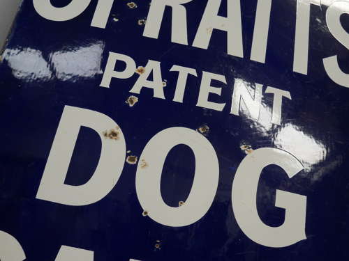 Large Spratts Dog Cakes Enamel Sign