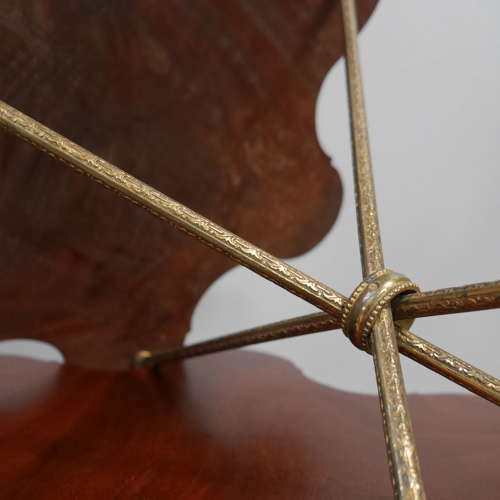 Fine Pair of 19th Century Brass & Mahogany Side Tables