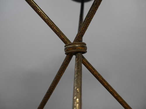 Fine Pair of 19th Century Brass & Mahogany Side Tables