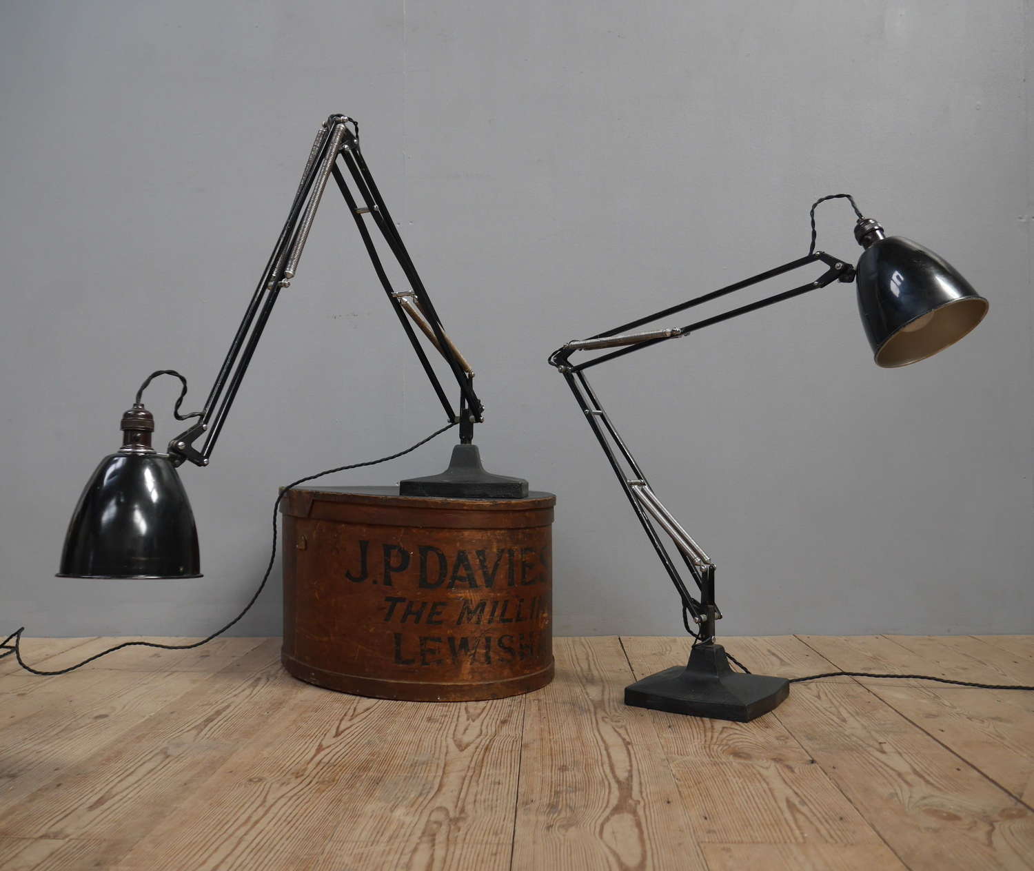 Pair of Herbert Terry Anglepoise 1209 Lamps