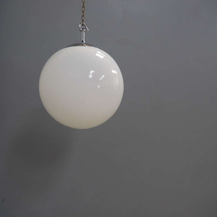 Large Opaline Globe Light