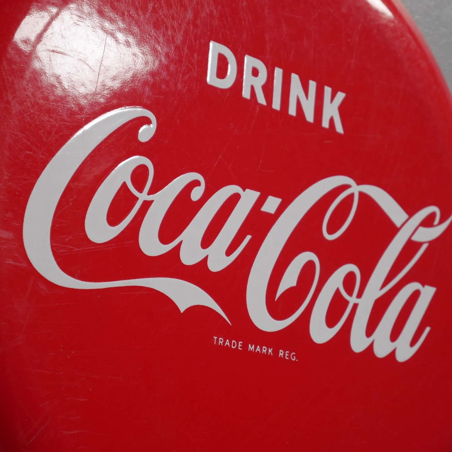 Coca Cola Enamel Advertising Button