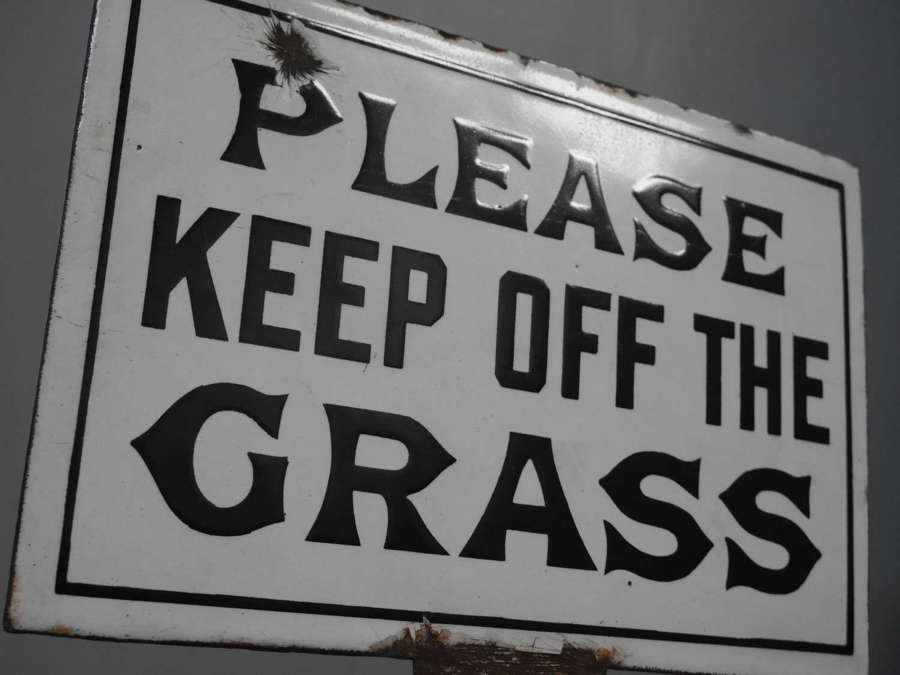 Keep Off The Grass c1900
