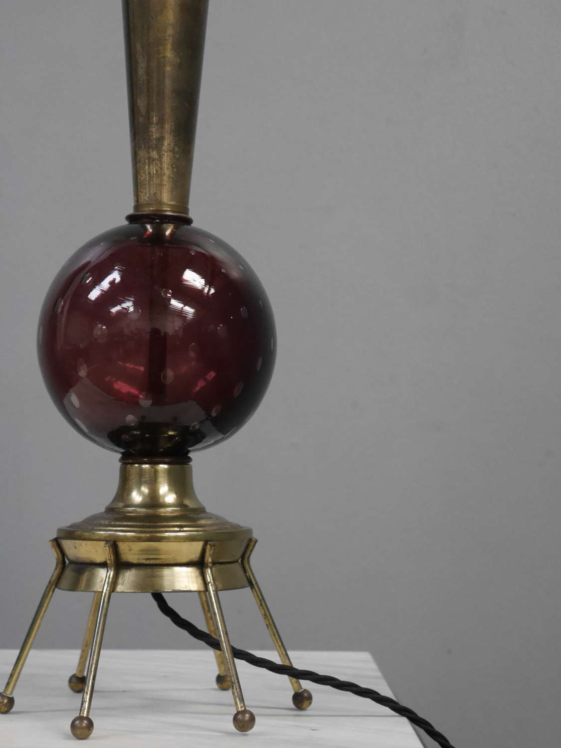 Italian Murano Glass Sputnik Table Lamp