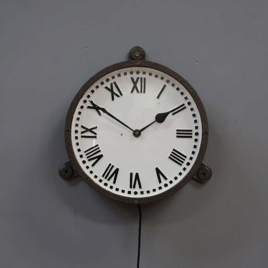 Cast Iron Factory Clock by Gents of Leicester