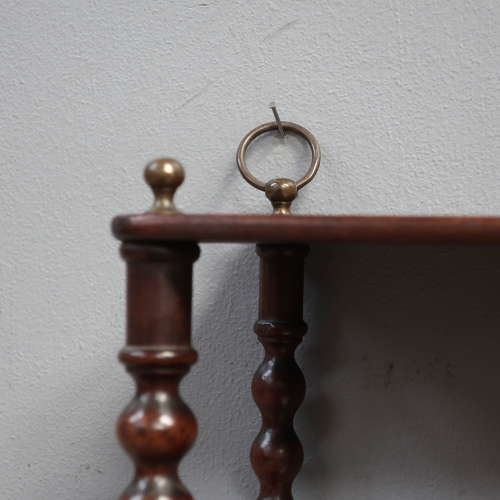 Bobbin Turned Wall Shelves c1890