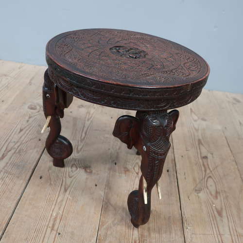 Diminutive Anglo Indian Elephant Table