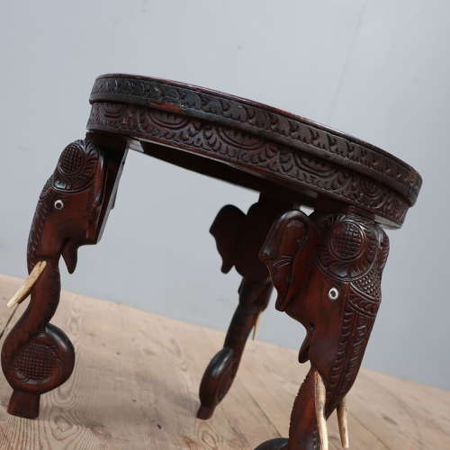 Diminutive Anglo Indian Elephant Table