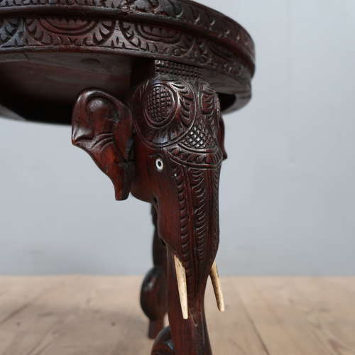 Diminutive Anglo Indian Elephant Table