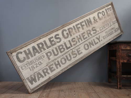 19th Century London Publishers Sign