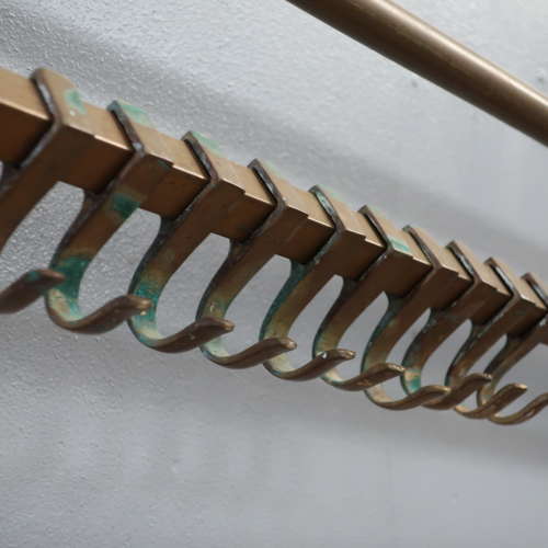 XL French Brass Coat Rack