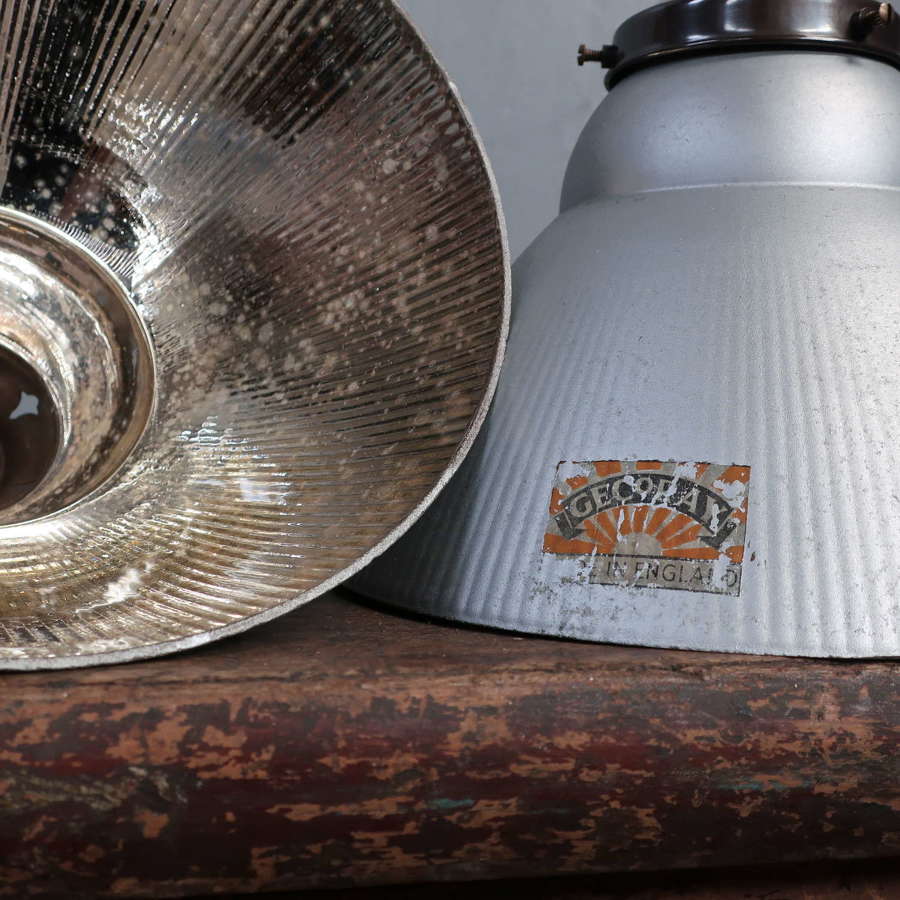 Gecoray Mercury Glass Shop Lights ~ Three Remaining
