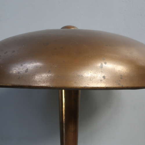 Italian Gilt Brass & Glass Table Lamp