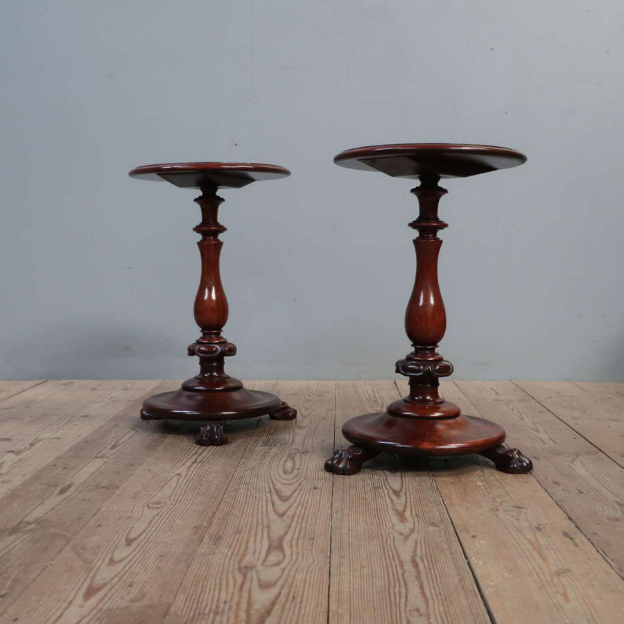 19th Century Mahogany Lamp / Wine Tables