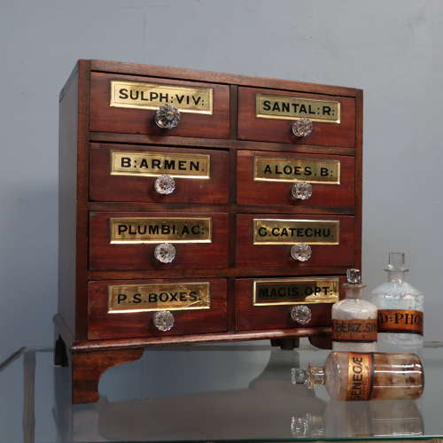 Small Bank of Pharmacy Drawers