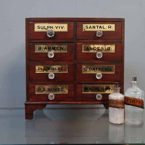 Small Bank of Pharmacy Drawers