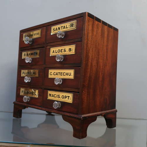 Small Bank of Pharmacy Drawers