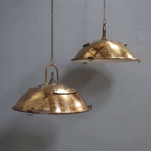 Brass Playmit Naval Pendant Lights