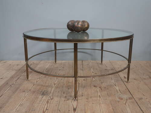 Large Circular Coffee Table in The Manner of Maison Jansen