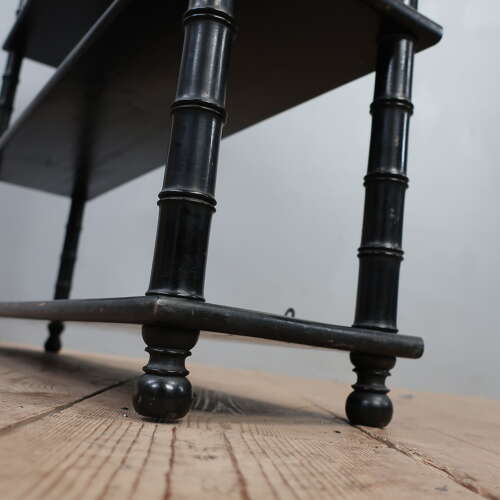 19th Century Ebonised Faux Bamboo Wall Shelves