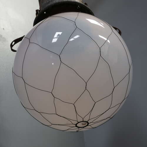 Large 19th Century Opaline Light