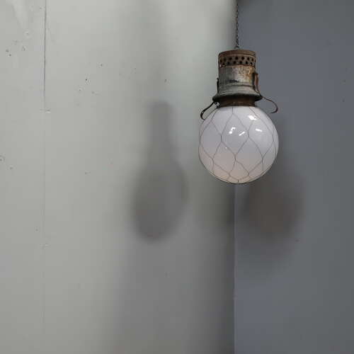 Large 19th Century Opaline Light