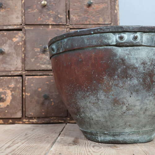 19th C French Copper Bowl / Planter