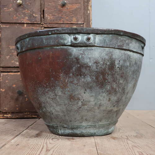 19th C French Copper Bowl / Planter