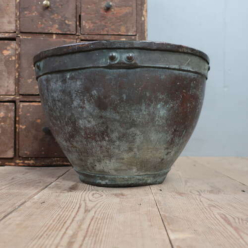 19th C French Copper Bowl / Planter
