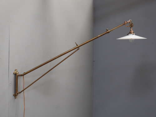 Brass Cantilever Wall Light