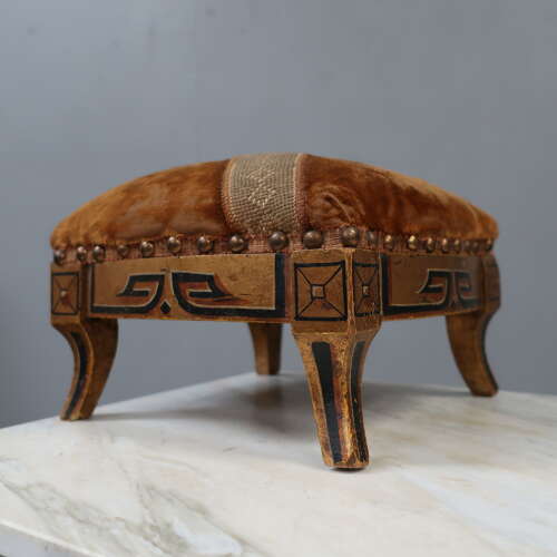 French Prayer Stool in Original Paint