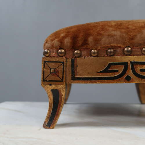 French Prayer Stool in Original Paint
