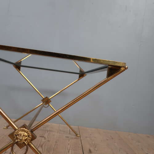 Maison Jansen Gilt Brass Coffee Table