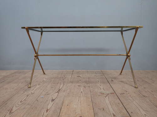 Maison Jansen Gilt Brass Coffee Table