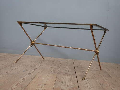 Maison Jansen Gilt Brass Coffee Table