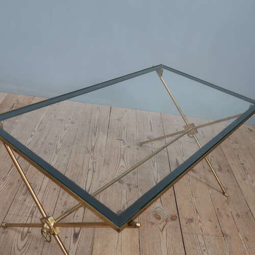 Maison Jansen Gilt Brass Coffee Table