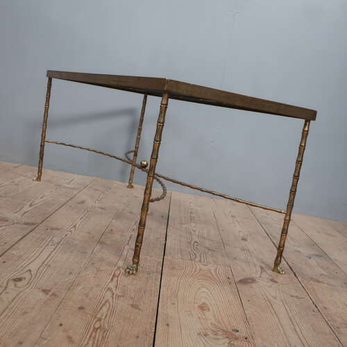 Maison Bagues Faux Bamboo Brass Coffee Table