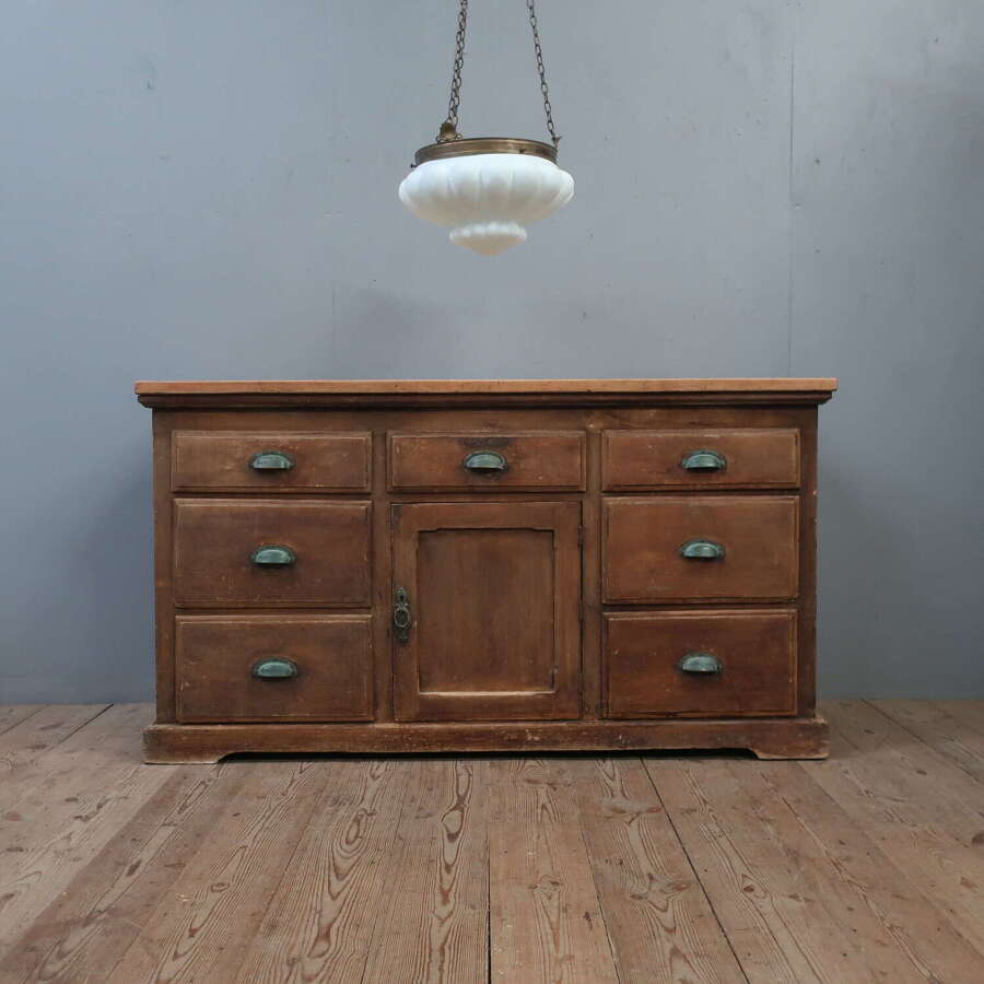 19th Century Dresser Base in Original Paint