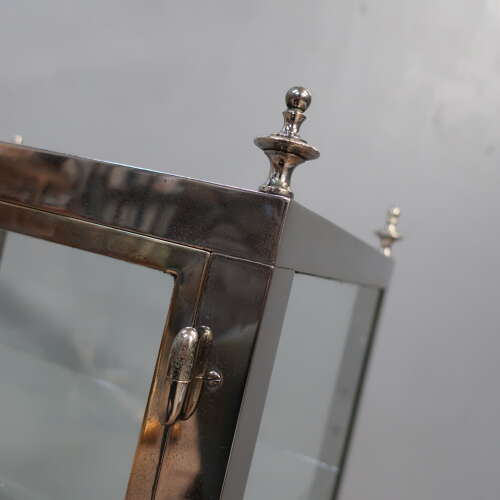French Nickel on Brass Vitrine