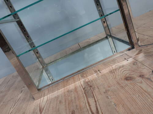 French Nickel on Brass Vitrine
