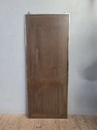 French Nickel on Brass Shop Mirror c1890