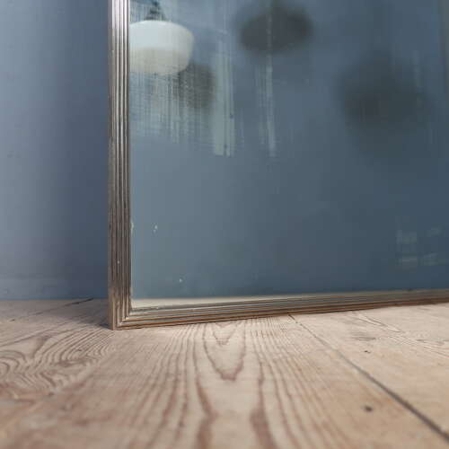 French Nickel on Brass Shop Mirror c1890
