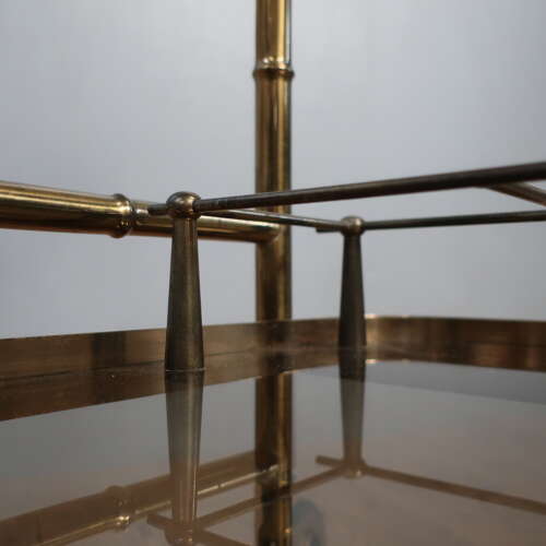Faux Bamboo Bar Cart