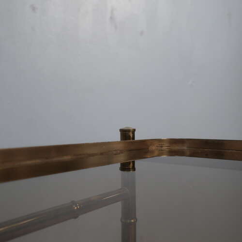 Faux Bamboo Bar Cart