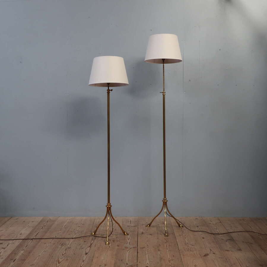 Pair of Maison Jansen Hoof Floor Lamps