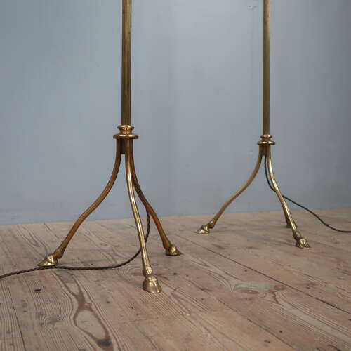 Pair of Maison Jansen Hoof Floor Lamps