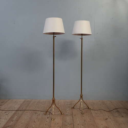 Pair of Maison Jansen Hoof Floor Lamps